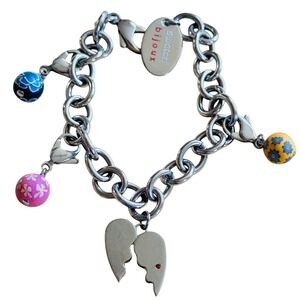 Swatch Bijoux charm dangle broken heart Bracelet Stainless steel Switzerland